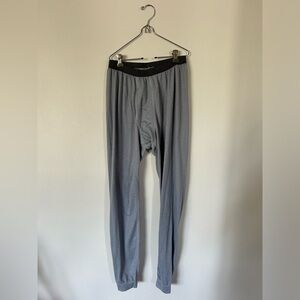 Grey Capilene Patagonia Thermal Bottoms Large